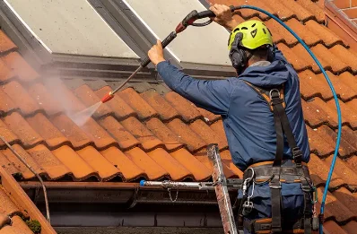 Démoussage et hydrofuge de toiture à Tarasteix